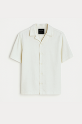 Cotton Resort Collar Shirt - Ivory